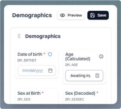 Protocol-to-EDC workflow preview